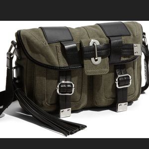 L.A.M.B. Dunkirk Montfort Cross Body Canvas Bag